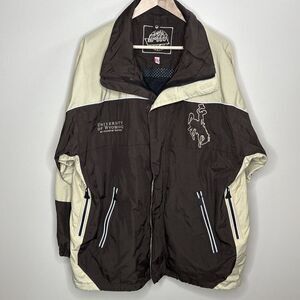 University Of Wyoming Cowboys Men’s Large Windbreaker Jkt Global Identity G-III